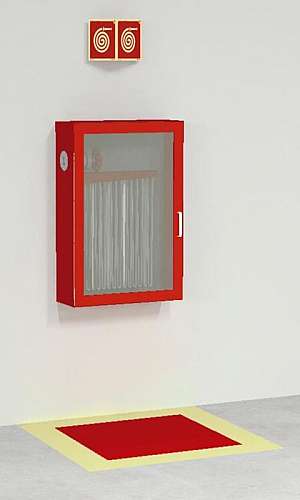 Demarcação de piso para extintores e hidrantes Demarcação de piso para extintores e hidrantes